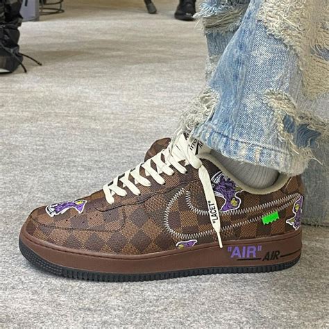 louis vuitton x nike air force 1 ราคา|louis vuitton x nike af1.